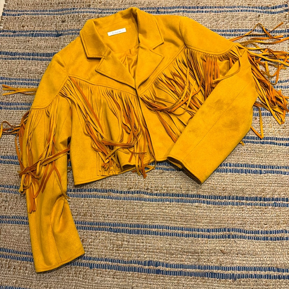 Like new Western Fringe Cropped Jacket